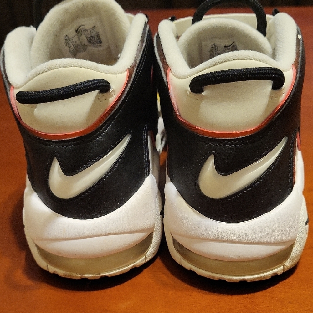 Nike Uptempo Black and White Sneakers
